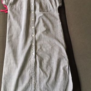 Gap blue and white pin strip dress